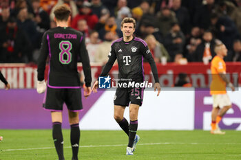 2023-11-08 - Bayern Munich forward Thomas Muller during the UEFA Champions League, Group A football match between Bayern Munich and Galatasaray on 8 November 2023 at Allianz Arena in Munich, Germany - FOOTBALL - CHAMPIONS LEAGUE - BAYERN MUNICH V GALATASARAY - UEFA CHAMPIONS LEAGUE - SOCCER
