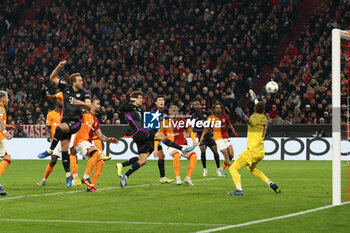 2023-11-08 - Bayern Munich forward Harry Kane (9) scores a goal 2-0 during the UEFA Champions League, Group A football match between Bayern Munich and Galatasaray on 8 November 2023 at Allianz Arena in Munich, Germany - FOOTBALL - CHAMPIONS LEAGUE - BAYERN MUNICH V GALATASARAY - UEFA CHAMPIONS LEAGUE - SOCCER