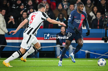 2023-11-28 - Ousmane DEMBELE of PSG during the UEFA Champions League, Group F football match between Paris Saint-Germain and Newcastle United on November 28, 2023 at Parc des Princes stadium in Paris, France - FOOTBALL - CHAMPIONS LEAGUE - PARIS SG V NEWCASTLE - UEFA CHAMPIONS LEAGUE - SOCCER
