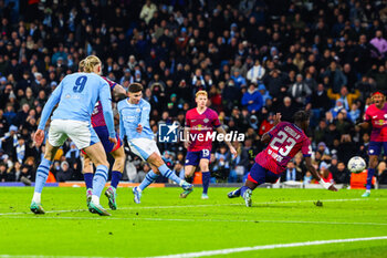2023-11-28 - Julian Alvarez of Manchester City scores a goal 3-2 during the UEFA Champions League, Group G football match between Manchester City and RB Leipzig on 28 November 2023 at Etihad Stadium in Manchester, England - FOOTBALL - CHAMPIONS LEAGUE - MANCHESTER CITY V RB LEIPZIG - UEFA CHAMPIONS LEAGUE - SOCCER