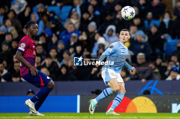 2023-11-28 - Manchester City midfielder Phil Foden during the UEFA Champions League, Group G football match between Manchester City and RB Leipzig on 28 November 2023 at Etihad Stadium in Manchester, England - FOOTBALL - CHAMPIONS LEAGUE - MANCHESTER CITY V RB LEIPZIG - UEFA CHAMPIONS LEAGUE - SOCCER