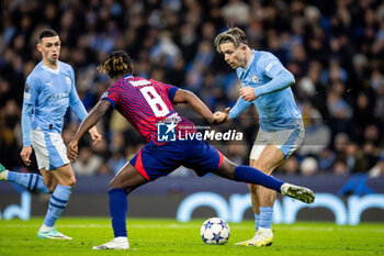 2023-11-28 - Manchester City midfielder Jack Grealish during the UEFA Champions League, Group G football match between Manchester City and RB Leipzig on 28 November 2023 at Etihad Stadium in Manchester, England - FOOTBALL - CHAMPIONS LEAGUE - MANCHESTER CITY V RB LEIPZIG - UEFA CHAMPIONS LEAGUE - SOCCER