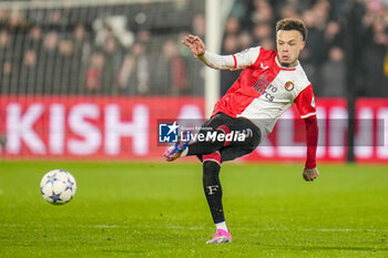 2023-11-28 - Quilindschy Hartman of Feyenoord during the UEFA Champions League, Group E football match between Feyenoord and Atletico Madrid on November 28, 2023 at Stadion Feijenoord "De Kuip" in Rotterdam, Netherlands - FOOTBALL - CHAMPIONS LEAGUE - FEYENOORD V ATLETICO MADRID - UEFA CHAMPIONS LEAGUE - SOCCER