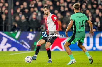 2023-11-28 - David Hancko of Feyenoord during the UEFA Champions League, Group E football match between Feyenoord and Atletico Madrid on November 28, 2023 at Stadion Feijenoord "De Kuip" in Rotterdam, Netherlands - FOOTBALL - CHAMPIONS LEAGUE - FEYENOORD V ATLETICO MADRID - UEFA CHAMPIONS LEAGUE - SOCCER