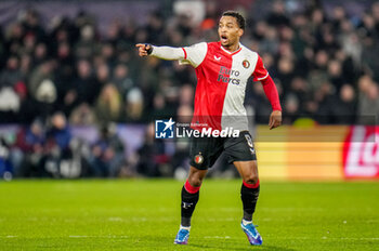 2023-11-28 - Quinten Timber of Feyenoord during the UEFA Champions League, Group E football match between Feyenoord and Atletico Madrid on November 28, 2023 at Stadion Feijenoord "De Kuip" in Rotterdam, Netherlands - FOOTBALL - CHAMPIONS LEAGUE - FEYENOORD V ATLETICO MADRID - UEFA CHAMPIONS LEAGUE - SOCCER