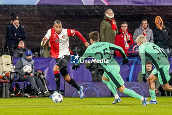 2023-11-28 - Calvin Stengs of Feyenoord during the UEFA Champions League, Group E football match between Feyenoord and Atletico Madrid on November 28, 2023 at Stadion Feijenoord "De Kuip" in Rotterdam, Netherlands - FOOTBALL - CHAMPIONS LEAGUE - FEYENOORD V ATLETICO MADRID - UEFA CHAMPIONS LEAGUE - SOCCER