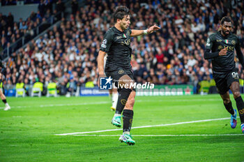 2023-11-29 - Giovanni Simeone of Napoli seen in action during the Champions League football match between Real Madrid and Napoli at Bernabeu Stadium in Madrid, Spain. - REAL MADRID VS NAPOLI - UEFA CHAMPIONS LEAGUE - SOCCER