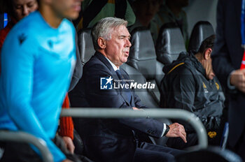 2023-11-29 - Carlo Ancelotti, coach of Real Madrid, during the Champions League football match between Real Madrid and Napoli at Bernabeu Stadium in Madrid, Spain. - REAL MADRID VS NAPOLI - UEFA CHAMPIONS LEAGUE - SOCCER