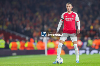 2023-11-29 - Arsenal defender Ben White during the UEFA Champions League, Group B football match between Arsenal and RC Lens on 29 November 2023 at the Emirates Stadium in London, England - FOOTBALL - CHAMPIONS LEAGUE - ARSENAL V LENS - UEFA CHAMPIONS LEAGUE - SOCCER