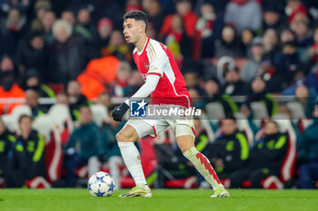2023-11-29 - Arsenal forward Gabriel Martinelli during the UEFA Champions League, Group B football match between Arsenal and RC Lens on 29 November 2023 at the Emirates Stadium in London, England - FOOTBALL - CHAMPIONS LEAGUE - ARSENAL V LENS - UEFA CHAMPIONS LEAGUE - SOCCER