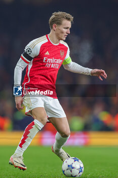 2023-11-29 - Arsenal midfielder Martin Odegaard during the UEFA Champions League, Group B football match between Arsenal and RC Lens on 29 November 2023 at the Emirates Stadium in London, England - FOOTBALL - CHAMPIONS LEAGUE - ARSENAL V LENS - UEFA CHAMPIONS LEAGUE - SOCCER