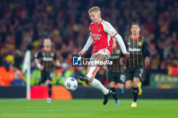 2023-11-29 - Arsenal defender Oleksandr Zinchenko during the UEFA Champions League, Group B football match between Arsenal and RC Lens on 29 November 2023 at the Emirates Stadium in London, England - FOOTBALL - CHAMPIONS LEAGUE - ARSENAL V LENS - UEFA CHAMPIONS LEAGUE - SOCCER