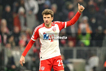 2023-11-29 - Thomas Müller of Bayern Munich during the UEFA Champions League, Group A football match between Bayern Munich and FC Copenhagen on November 29, 2023 at Allianz Arena in Munich, Germany - FOOTBALL - CHAMPIONS LEAGUE - BAYERN MUNICH V COPENHAGEN - UEFA CHAMPIONS LEAGUE - SOCCER