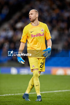 2023-11-29 - Alexander Schlager of FC Red Bull Salzburg during the UEFA Champions League, Group D football match between Real Sociedad and FC Red Bull Salzburg on November 29, 2023 at Reale Arena in San Sebastian, Spain - FOOTBALL - CHAMPIONS LEAGUE - REAL SOCIEDAD V RB SALZBURG - UEFA CHAMPIONS LEAGUE - SOCCER