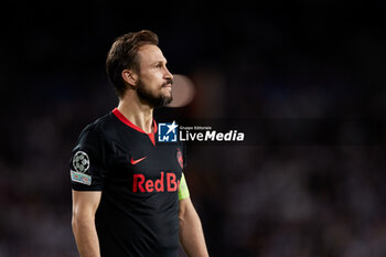 2023-11-29 - Andreas Ulmer of FC Red Bull Salzburg during the UEFA Champions League, Group D football match between Real Sociedad and FC Red Bull Salzburg on November 29, 2023 at Reale Arena in San Sebastian, Spain - FOOTBALL - CHAMPIONS LEAGUE - REAL SOCIEDAD V RB SALZBURG - UEFA CHAMPIONS LEAGUE - SOCCER