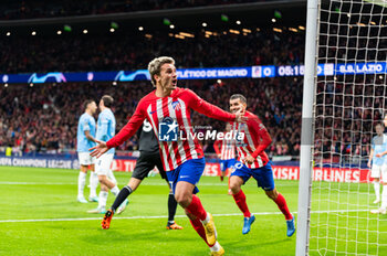 2023-12-13 - Antoine Griezmann of Atletico Madrid seen celebrating his goal during the Champions League football match between Atletico Madrid and Lazio at Metropolitano Stadium in Madrid, Spain. - ATLETICO MADRID VS SS LAZIO - UEFA CHAMPIONS LEAGUE - SOCCER