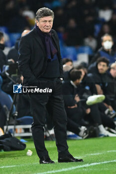 2023-12-12 - Walter Mazzarri coach of SSC Napoli during the Uefa Champions League between SSC Napoli vs SC Braga at Diego Armando Maradona Stadium - SSC NAPOLI VS SC BRAGA - UEFA CHAMPIONS LEAGUE - SOCCER