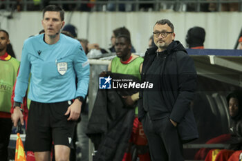 2023-12-12 - Coach of RC Lens Franck Haise during the UEFA Champions League, Group B football match between RC Lens and Sevilla FC on December 12, 2023 at Bollaert-Delelis stadium in Lens, France - FOOTBALL - CHAMPIONS LEAGUE - LENS V SEVILLA - UEFA CHAMPIONS LEAGUE - SOCCER