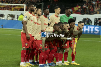 2023-12-12 - Team of Lens poses before the UEFA Champions League, Group B football match between RC Lens and Sevilla FC on December 12, 2023 at Bollaert-Delelis stadium in Lens, France - FOOTBALL - CHAMPIONS LEAGUE - LENS V SEVILLA - UEFA CHAMPIONS LEAGUE - SOCCER