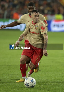 2023-12-12 - Ruben Aguilar of Lens during the UEFA Champions League, Group B football match between RC Lens and Sevilla FC on December 12, 2023 at Bollaert-Delelis stadium in Lens, France - FOOTBALL - CHAMPIONS LEAGUE - LENS V SEVILLA - UEFA CHAMPIONS LEAGUE - SOCCER