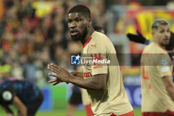 2023-12-12 - Kevin Danso of Lens during the UEFA Champions League, Group B football match between RC Lens and Sevilla FC on December 12, 2023 at Bollaert-Delelis stadium in Lens, France - FOOTBALL - CHAMPIONS LEAGUE - LENS V SEVILLA - UEFA CHAMPIONS LEAGUE - SOCCER