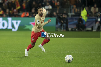 2023-12-12 - Angelo Fulgini of Lens during the UEFA Champions League, Group B football match between RC Lens and Sevilla FC on December 12, 2023 at Bollaert-Delelis stadium in Lens, France - FOOTBALL - CHAMPIONS LEAGUE - LENS V SEVILLA - UEFA CHAMPIONS LEAGUE - SOCCER