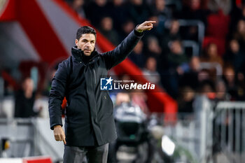 2023-12-12 - Manager Mikel Arteta of Arsenal during the UEFA Champions League, Group B football match between PSV and Arsenal on December 12, 2023 at the Phillips Stadion in Eindhoven, Netherlands - FOOTBALL - CHAMPIONS LEAGUE - PSV V ARSENAL - UEFA CHAMPIONS LEAGUE - SOCCER