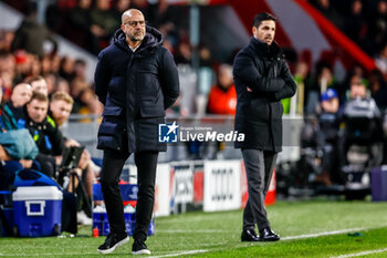 2023-12-12 - Coach Peter Bosz of PSV during the UEFA Champions League, Group B football match between PSV and Arsenal on December 12, 2023 at the Phillips Stadion in Eindhoven, Netherlands - FOOTBALL - CHAMPIONS LEAGUE - PSV V ARSENAL - UEFA CHAMPIONS LEAGUE - SOCCER