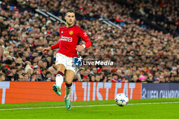 2023-12-13 - Diogo Dalot (20) of Manchester United during the UEFA Champions League, Group A football match between Manchester United and Bayern Munich on 12 December 2023 at Old Trafford in Manchester, England - FOOTBALL - CHAMPIONS LEAGUE - MANCHESTER UNITED V BAYERN MUNICH - UEFA CHAMPIONS LEAGUE - SOCCER