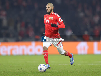 2023-12-12 - Aissa Laidouni of Union Berlin during the UEFA Champions League, Group C football match between Union Berlin and Real Madrid on December 12, 2023 at Olympiastadion in Berlin, Germany - FOOTBALL - CHAMPIONS LEAGUE - UNION BERLIN V REAL MADRID - UEFA CHAMPIONS LEAGUE - SOCCER