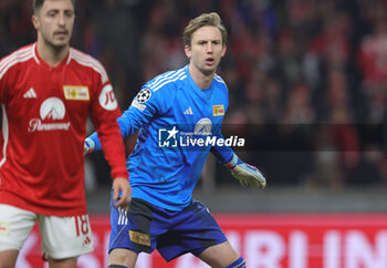 2023-12-12 - Frederik Ronnow of Union Berlin during the UEFA Champions League, Group C football match between Union Berlin and Real Madrid on December 12, 2023 at Olympiastadion in Berlin, Germany - FOOTBALL - CHAMPIONS LEAGUE - UNION BERLIN V REAL MADRID - UEFA CHAMPIONS LEAGUE - SOCCER
