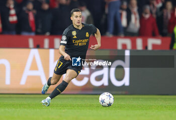 2023-12-12 - Lucas Vazquez of Real Madrid during the UEFA Champions League, Group C football match between Union Berlin and Real Madrid on December 12, 2023 at Olympiastadion in Berlin, Germany - FOOTBALL - CHAMPIONS LEAGUE - UNION BERLIN V REAL MADRID - UEFA CHAMPIONS LEAGUE - SOCCER