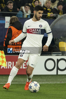 2023-12-13 - Marco Asensio of PSG during the UEFA Champions League, Group F football match between Borussia Dortmund and Paris Saint-Germain on December 13, 2023 at Signal Iduna Park in Dortmund, Germany - FOOTBALL - CHAMPIONS LEAGUE - DORTMUND V PARIS SG - UEFA CHAMPIONS LEAGUE - SOCCER
