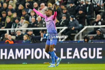 2023-12-13 - Milan forward Rafael Leao during the UEFA Champions League, Group F football match between Newcastle United and AC Milan on 13 December 2023 at St. James's Park in Newcastle, England - FOOTBALL - CHAMPIONS LEAGUE - NEWCASTLE V AC MILAN - UEFA CHAMPIONS LEAGUE - SOCCER