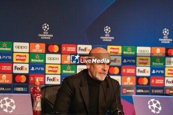 2023-12-13 - Milan coach Stefano Pioli press conference after the UEFA Champions League, Group F football match between Newcastle United and AC Milan on 13 December 2023 at St. James's Park in Newcastle, England - FOOTBALL - CHAMPIONS LEAGUE - NEWCASTLE V AC MILAN - UEFA CHAMPIONS LEAGUE - SOCCER