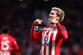 2023-12-13 - Antoine Griezmann of Atletico de Madrid celebrates a goal 1-0 during the UEFA Champions League, Group E football match between Atletico de Madrid and SS Lazio on December 13, 2023 at Civitas Metropolitano stadium in Madrid, Spain - FOOTBALL - CHAMPIONS LEAGUE - ATLETICO MADRID V LAZIO - UEFA CHAMPIONS LEAGUE - SOCCER