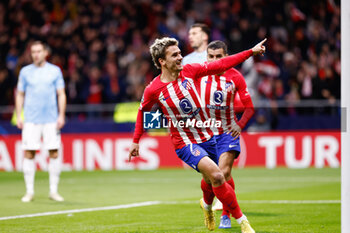 2023-12-13 - Antoine Griezmann of Atletico de Madrid celebrates a goal 1-0 during the UEFA Champions League, Group E football match between Atletico de Madrid and SS Lazio on December 13, 2023 at Civitas Metropolitano stadium in Madrid, Spain - FOOTBALL - CHAMPIONS LEAGUE - ATLETICO MADRID V LAZIO - UEFA CHAMPIONS LEAGUE - SOCCER