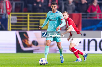 2023-12-13 - Ferran Torres of FC Barcelona during the UEFA Champions League, Group H football match between Royal Antwerp FC and FC Barcelona on December 13, 2023 at the Stadion Bosuil in Antwerpen, Belgium - FOOTBALL - CHAMPIONS LEAGUE - ROYAL ANTWERP V FC BARCELONA - UEFA CHAMPIONS LEAGUE - SOCCER