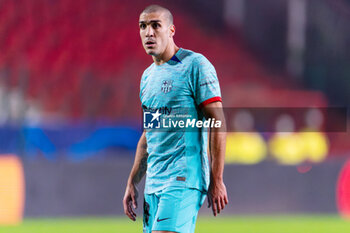 2023-12-13 - Oriol Romeu of FC Barcelona during the UEFA Champions League, Group H football match between Royal Antwerp FC and FC Barcelona on December 13, 2023 at the Stadion Bosuil in Antwerpen, Belgium - FOOTBALL - CHAMPIONS LEAGUE - ROYAL ANTWERP V FC BARCELONA - UEFA CHAMPIONS LEAGUE - SOCCER