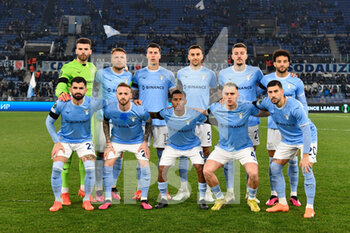 2023-02-16 - SS Lazio team during the UEFA Conference League 2022/2023 football match between SS Lazio and CFR 1907 Cluj at The Olympic Stadium in Rome on 16 February 2023. - SS LAZIO VS  CFR 1907 CLUJ - UEFA CONFERENCE LEAGUE - SOCCER