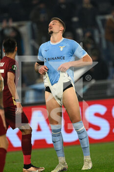 2023-02-16 - Sergej Milinkovic-Savic (SS Lazio) during the UEFA Conference League 2022/2023 football match between SS Lazio and CFR 1907 Cluj at The Olympic Stadium in Rome on 16 February 2023. - SS LAZIO VS  CFR 1907 CLUJ - UEFA CONFERENCE LEAGUE - SOCCER