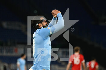 2023-03-07 - Pedro (SS Lazio) celebrates after scoring the goal 1-0 during the UEFA Conference League 2022/2023 football match between SS Lazio and AZ Alkmaar at The Olympic Stadium in Rome on 06 March 2023. - LAZIO VS AZ ALKAAMAR - UEFA CONFERENCE LEAGUE - SOCCER