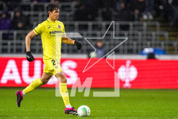 2023-03-09 - Aissa Mandi of Villarreal during the UEFA Europa Conference League, Round of 16, 1st leg football match between RSC Anderlecht and Villarreal CF on March 9, 2023 at the Lotto Park Stadium in Brussels, Belgium - FOOTBALL - CONFERENCE LEAGUE - ANDERLECHT V VILLARREAL - UEFA CONFERENCE LEAGUE - SOCCER
