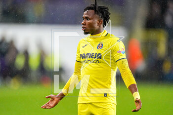 2023-03-09 - Samuel Chukwueze of Villarreal during the UEFA Europa Conference League, Round of 16, 1st leg football match between RSC Anderlecht and Villarreal CF on March 9, 2023 at the Lotto Park Stadium in Brussels, Belgium - FOOTBALL - CONFERENCE LEAGUE - ANDERLECHT V VILLARREAL - UEFA CONFERENCE LEAGUE - SOCCER