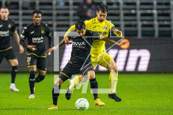 2023-03-09 - Lior Refaelov of RSC Anderlecht and Jorge Pascual of Villarreal during the UEFA Europa Conference League, Round of 16, 1st leg football match between RSC Anderlecht and Villarreal CF on March 9, 2023 at the Lotto Park Stadium in Brussels, Belgium - FOOTBALL - CONFERENCE LEAGUE - ANDERLECHT V VILLARREAL - UEFA CONFERENCE LEAGUE - SOCCER
