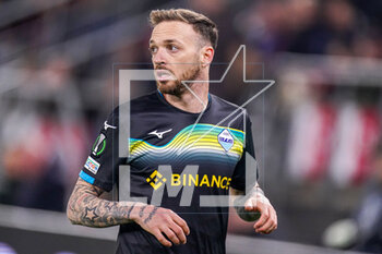 2023-03-16 - Manuel Lazzari of SS Lazio during the UEFA Europa Conference League, Round of 16, 2nd leg football match between AZ Alkmaar and SS Lazio on March 16, 2023 at the AZ Stadion in Alkmaar, Netherlands - FOOTBALL - CONFERENCE LEAGUE - AZ ALKMAAR V LAZIO - UEFA CONFERENCE LEAGUE - SOCCER