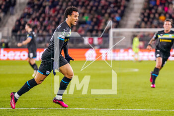 2023-03-16 - Felipe Anderson of SS Lazio celebrating scoring his sides first goal during the UEFA Europa Conference League, Round of 16, 2nd leg football match between AZ Alkmaar and SS Lazio on March 16, 2023 at the AZ Stadion in Alkmaar, Netherlands - FOOTBALL - CONFERENCE LEAGUE - AZ ALKMAAR V LAZIO - UEFA CONFERENCE LEAGUE - SOCCER