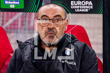 2023-03-16 - Coach Maurizio Sarri of SS Lazio during the UEFA Europa Conference League, Round of 16, 2nd leg football match between AZ Alkmaar and SS Lazio on March 16, 2023 at the AZ Stadion in Alkmaar, Netherlands - FOOTBALL - CONFERENCE LEAGUE - AZ ALKMAAR V LAZIO - UEFA CONFERENCE LEAGUE - SOCCER