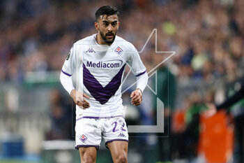 2023-04-13 - Nicolas Gonzalez of Fiorentina during the UEFA Europa Conference League, Quarter-finals, 1st leg football match between KKS Lech Poznan and ACF Fiorentina on April 13, 2023 at INEA Stadion in Poznan, Poland - FOOTBALL - CONFERENCE LEAGUE - LECH POZNAN V FIORENTINA - UEFA CONFERENCE LEAGUE - SOCCER