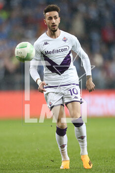 2023-04-13 - Gaetano Castrovilli of Fiorentina during the UEFA Europa Conference League, Quarter-finals, 1st leg football match between KKS Lech Poznan and ACF Fiorentina on April 13, 2023 at INEA Stadion in Poznan, Poland - FOOTBALL - CONFERENCE LEAGUE - LECH POZNAN V FIORENTINA - UEFA CONFERENCE LEAGUE - SOCCER